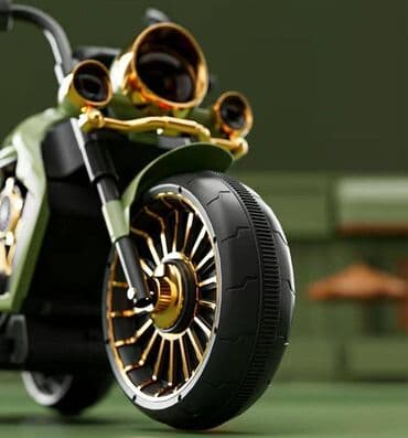 maşınlar uşaq üçün: Harley Stilində Uşaq Elektromotosikleti 🏍🤩 Yaş qrupu: 2–5 yaş — 6