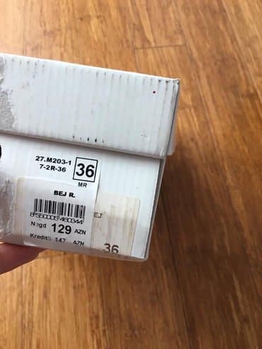 barya ayakkabı: Tuflilər, Ölçü: 36, rəng - Ağ, Yeni — 3