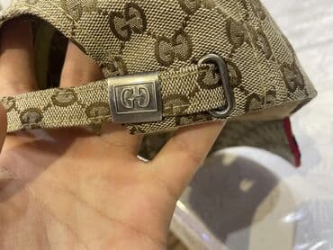 kişilər üçün dəri papaqlar və kepkalar: Kepka, Gucci, One size, rəng - Bej — 3