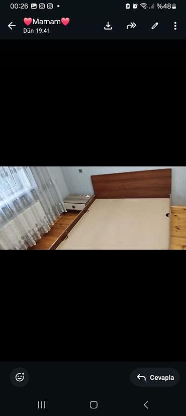 şəkillər: İkinəfərlik çarpayı, Matras ilə — 3