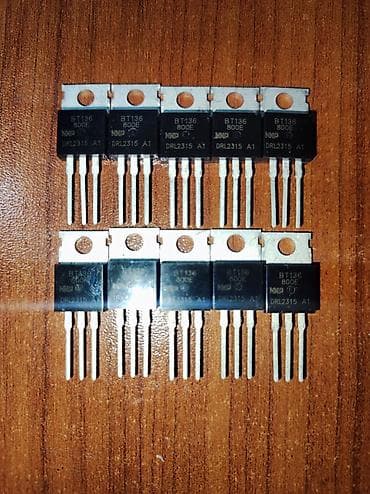 elektron lovhə: BT136-800E 1 ədədi 2 AZN Texniki xüsusiyyətlər: - Tip: Triak - Maks — 2