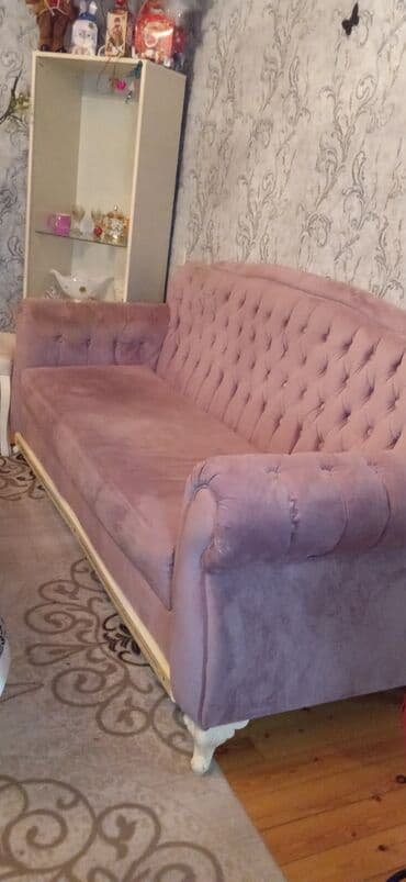 Divanlar: Divan, İşlənmiş, Açılmayan, Bazasız, Vеlur parça, Çatdırılma yoxdur — 3