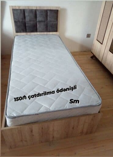 tək carpayi: *Tek nəfərlik çarpayı* Rəng seçimi var . 📏ölçü 90/1m90 sm — 1