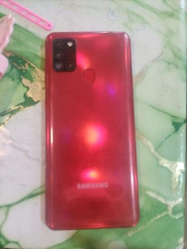 iphone 16 pro gold: Samsung Galaxy A21S, 64 GB, rəng - Qırmızı, Barmaq izi — 2