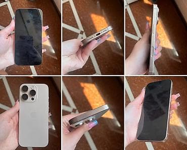 iphone telfon: IPhone 16 Pro, Natural Titanium, Face ID — 1