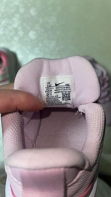 кросовки: Цвет - Розовый Кроссовки, Nike, Размер: 28, Для девочек — 3