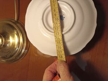 kahla made in gdr: Çay dəsti, rəng - Göy, Farfor, Reichenbach, 1 nəfərlik, Almaniya — 8