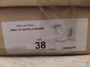 ayaggabı: Ölçü: 37.5, rəng - Qara, İşlənmiş — 8