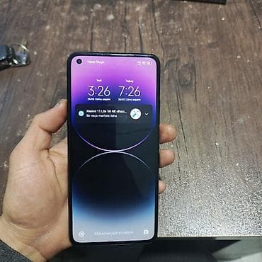 kontakt home notebook: Xiaomi 11 Lite, 128 GB, rəng - Qara, 
 Zəmanət, Sensor, Barmaq izi — 1