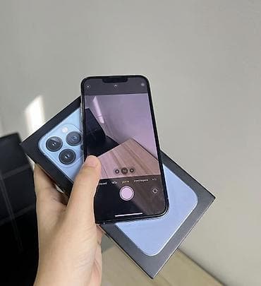 dubaiski iphone: IPhone 13 Pro, 128 GB, Sierra Blue, Zəmanət, Simsiz şarj, Face ID — 3