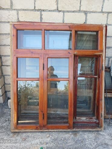 pencere reşotka: Taxta pəncərə, Еni: 1 sm, Uzunluğu: 1 sm — 2