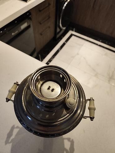 elektrik samavar: Metal samovar – klassik dizayn - Material: Nerjavika qalın və çox — 4