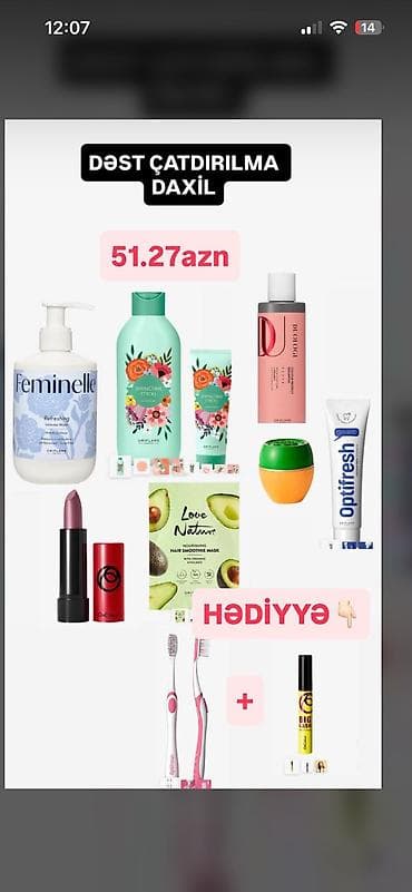 Kosmetik dəst, Oriflame, >10 məhsul