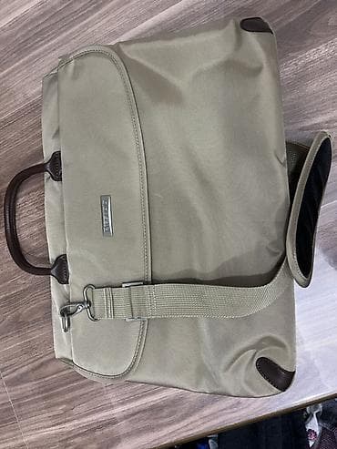 daniel klein: Bej rəngdə biznes/iş kompyuter çantası - Material: sıx toxumalı, suya — 1