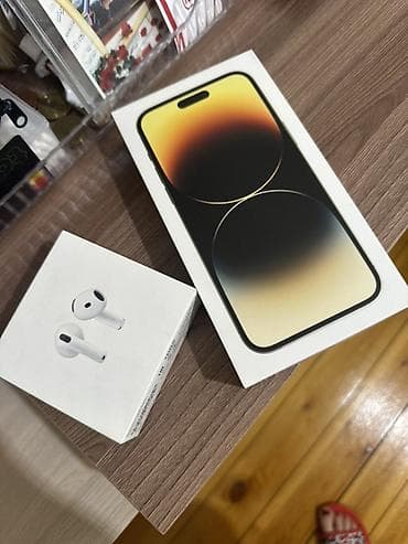 ikinci əl iphone 14 pro max: IPhone 14 Pro Max, 256 GB, Qızılı, Face ID — 1