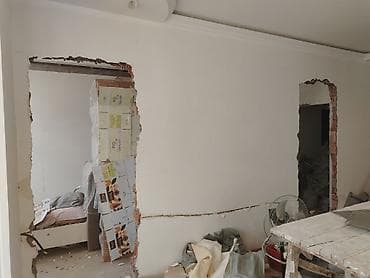 boya isleri: Dəmir-beton və kərpic arakəsmələrin sökülməsi, planlama dəyişiklikləri — 1