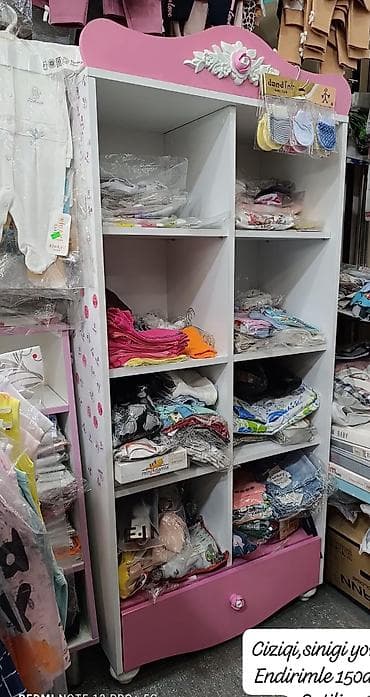 uwaq dolabi: Oğlan və qız üçün, 1 qapı, Açılan, Düz dolab — 1