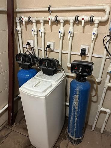 Plitələr və bişirmə panelləri: İki mərhələli su filtrləmə sistemi - Divara montaj olunan, paralel — 6