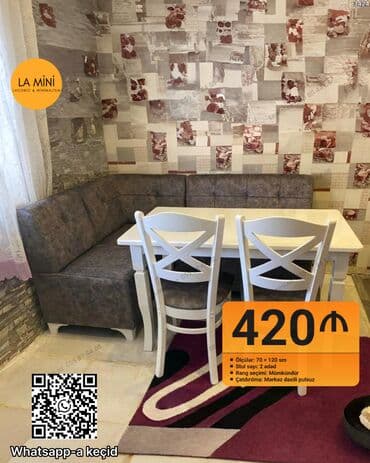 metbex meneli: Yeni, Künc divan, Mətbəx üçün, Açılmayan, Azərbaycan — 1