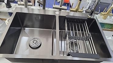 metbex canaqlari: Kvadrat Mətbəx çanağı, Paslanmaz polad — 9