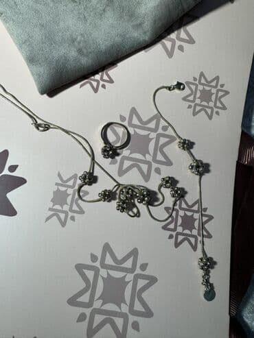 yaşam çiçəyi: Dəstə daxildir: Üzük, Bilərzik, Sep, Gümüş, 925 Əyar — 2