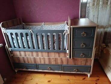 Oğlan və qız üçün, Dördbucaq, Beşik, Dəst ilə, Matras ilə, Yellənmə mexanizm ilə