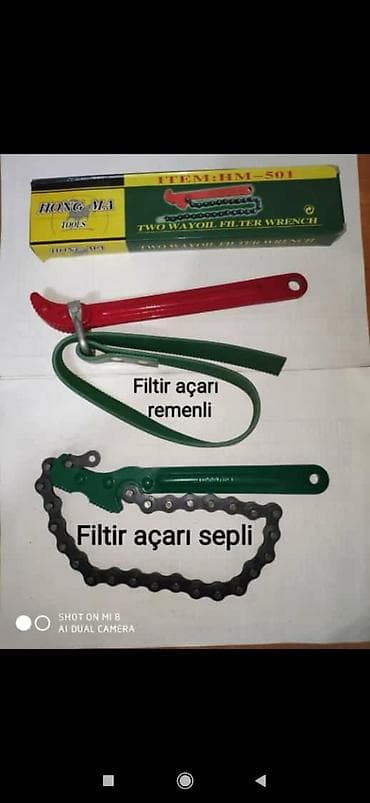 alet qutusu: Açar filtir açarları remenli və sepli topdan satış — 1