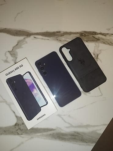 galaxy a80: Samsung Galaxy A55, 256 GB, rəng - Mavi, Barmaq izi — 1