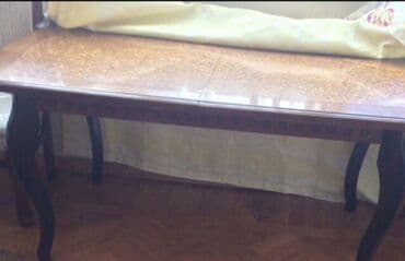 стол из столешницы: Qonaq masası, İşlənmiş, Açılan, Dördbucaq masa — 2