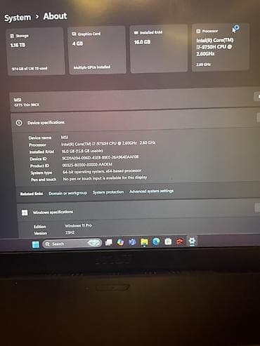 Apple MacBook: MSI GF75 Thin 9RCX oyun noutbuku - Prosessor: Intel Core i7‑9750H (6 — 2