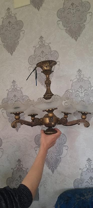 Çılçıraq, 6 lampa, Metal