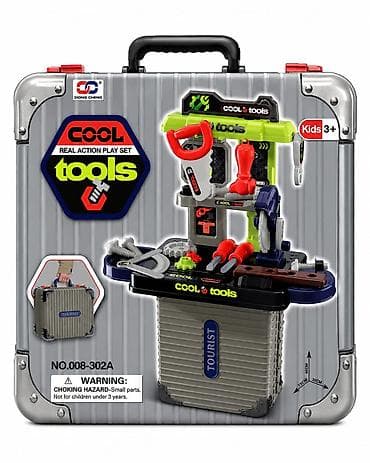 Uşaq üçün “Cool Tools” daşına bilən usta dəsti - Funksional 2‑də‑1 — 5