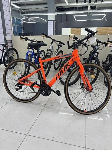 Şəhər tipli velo – parlaq narıncı rəng, nazik təkərlər və yüngül