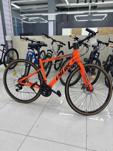 Электротранспорт: Şəhər tipli velo – parlaq narıncı rəng, nazik təkərlər və yüngül — 1