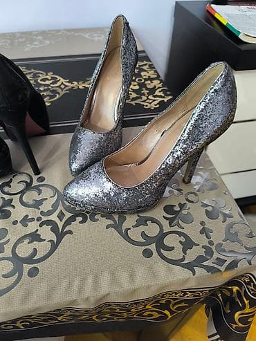 gumus 28: Tuflilər, Ölçü: 39, rəng - Gümüşü, Yeni — 2