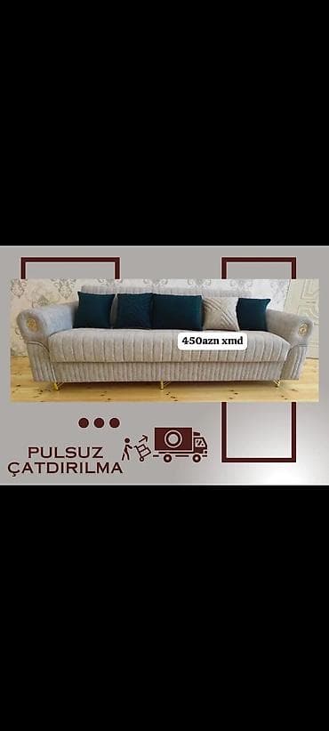 balaca divanlar: X.Məhsul: Rahat 3 nəfərlik divan Xüsusiyyətlər: - Yumşaq, zolaqlı — 1
