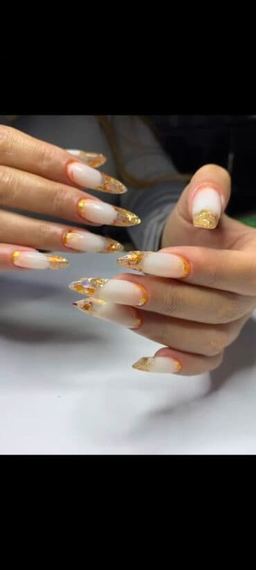 refle saçlar 2020: Manikür, Dırnaq qaynağı, Salonda — 11