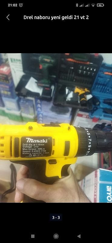 Ручные механические инструменты: Drel naboru 21 vt sadece 120 man 1 hefde endirim — 2