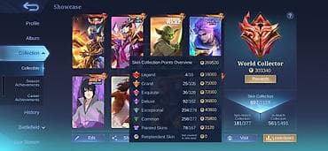 velosiped ramasi 28: Mobile Legends: Bang Bang hesabı – yüksək səviyyəli skin kolleksiyası — 1