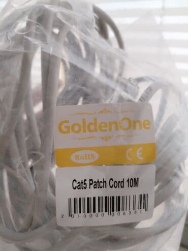 lan кабель: Lan kabel, 10 metrlik. Uzunluğu uyğun gəlmədiyi üçün satılır. 10AZN — 1