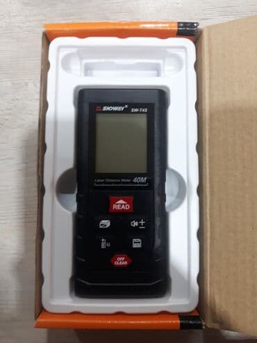 прибор: Lazer metr. 40 metrə ölçür. 
Təmiz ukrayna malıdır. Yenidir — 1