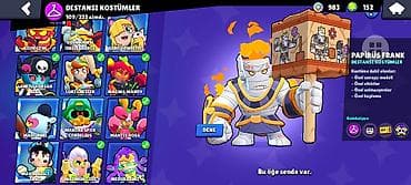 2 nəfərlik oyunlar: Brawl Stars oyun hesabı, bir çox xüsusiyyətlərə malikdir. Hesabda El — 3