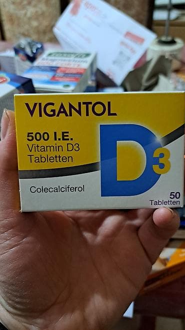 Məhsul: VIGANTOL Vitamin D3 Tabletləri - Tərkib: Kolekalsiferol