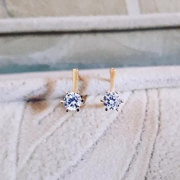 mismar sirga: Sırğa, Sarı qızıl, 585 Əyar — 1