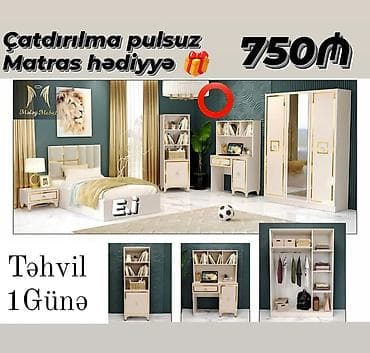 islenmis kunc divanlar: Oğlan və qız üçün, Yeni, Təknəfərlik çarpayı — 2