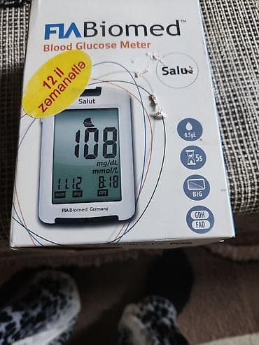 Qlükometrlər: FLA Biomed “Salut” qlükometr dəsti - Növ: Qan qlükoza ölçən cihaz — 3