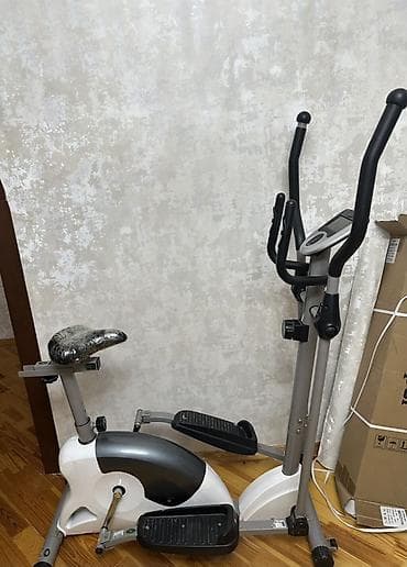 Спорт и хобби: Elliptik trenajor – velosiped oturacaqlı 2‑i 1‑də model - Kombinə — 1