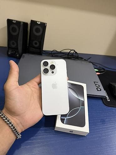 damla su filteri: IPhone 16 Pro, 256 GB, Ağ, Face ID — 1