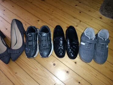 детские ботинки на меху: Uşaq ayaqqabıları dəsti - 1 cüt qara idman ayaqqabısı: elastik — 2