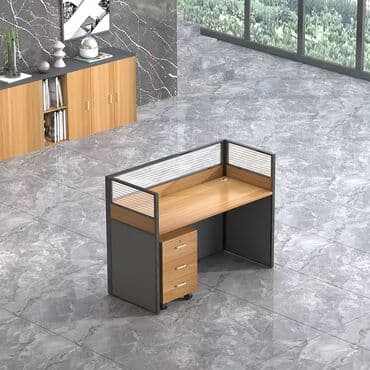 Ofis üçün işçi masası – bölməli kabin - Dizayn: Kompakt, tək iş yeri